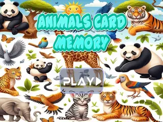 Animal cards memory