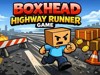 Boxhead Highway Runner Game