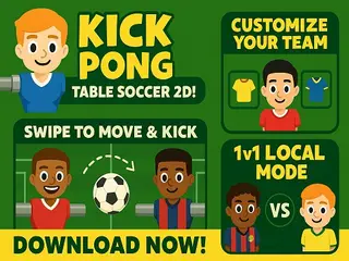 Kick Pong Table Soccer