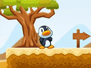Penguin Run Adventure Game