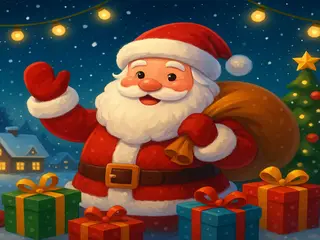 Santa Collecting gifts